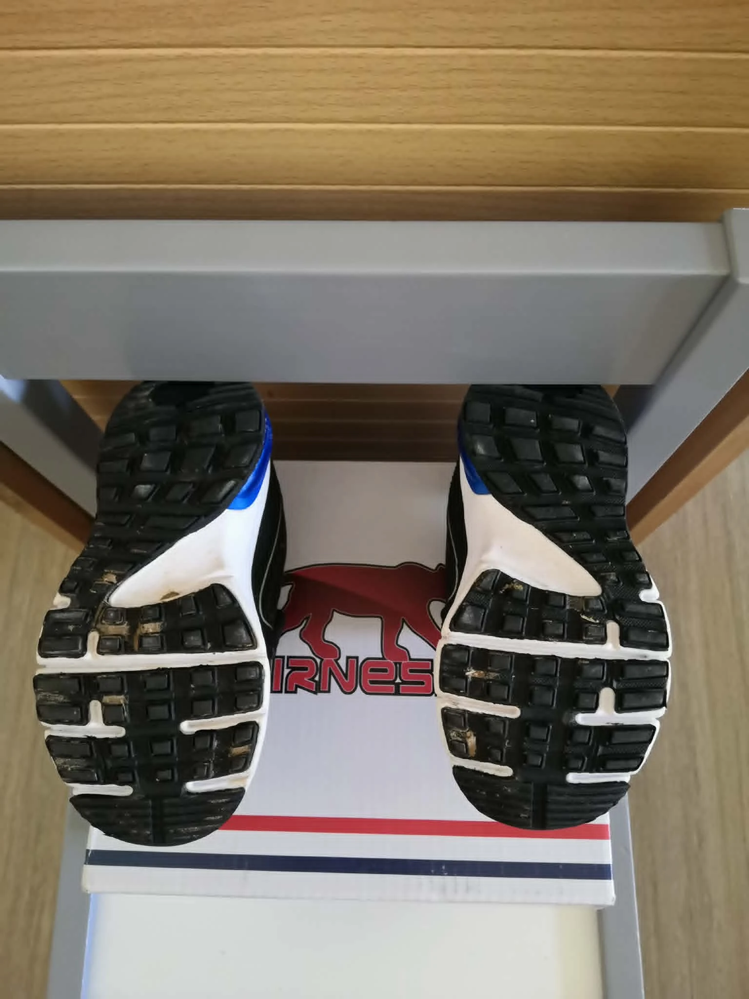 Tênis de corrida Scratch + Elástico Preto e Azul Tamanho 22 Airness – photo 6